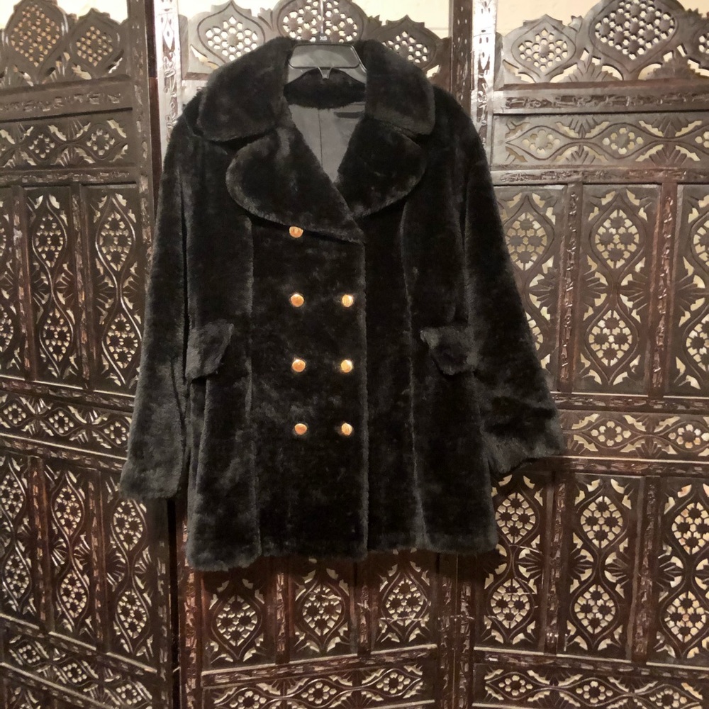 Vintage Faux Fur Overcoat